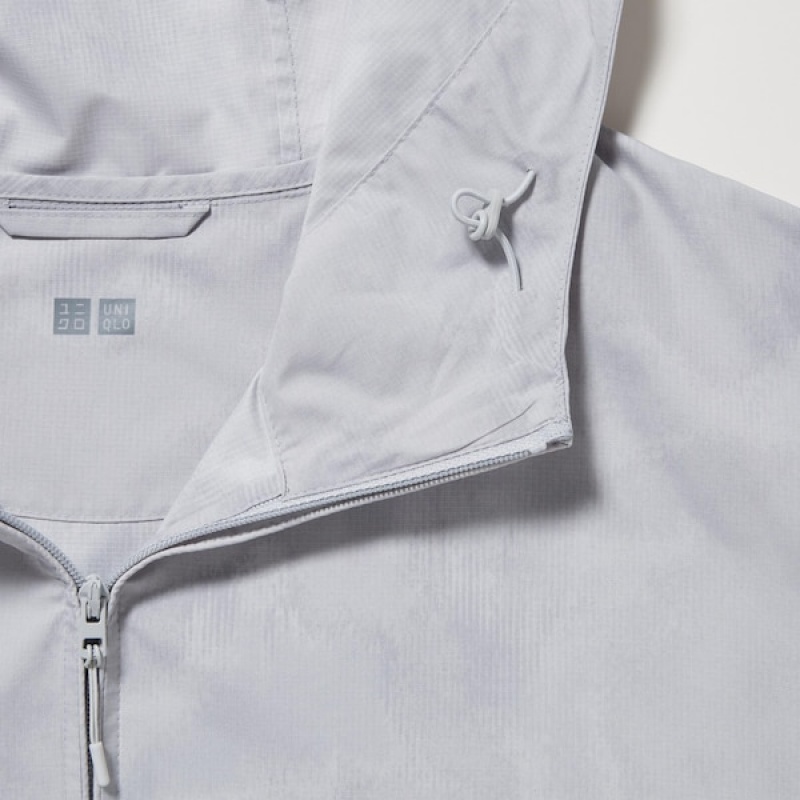 Uniqlo UV Protection Printed Pocketable Ženske Parka Sive | 5480-WFYEG
