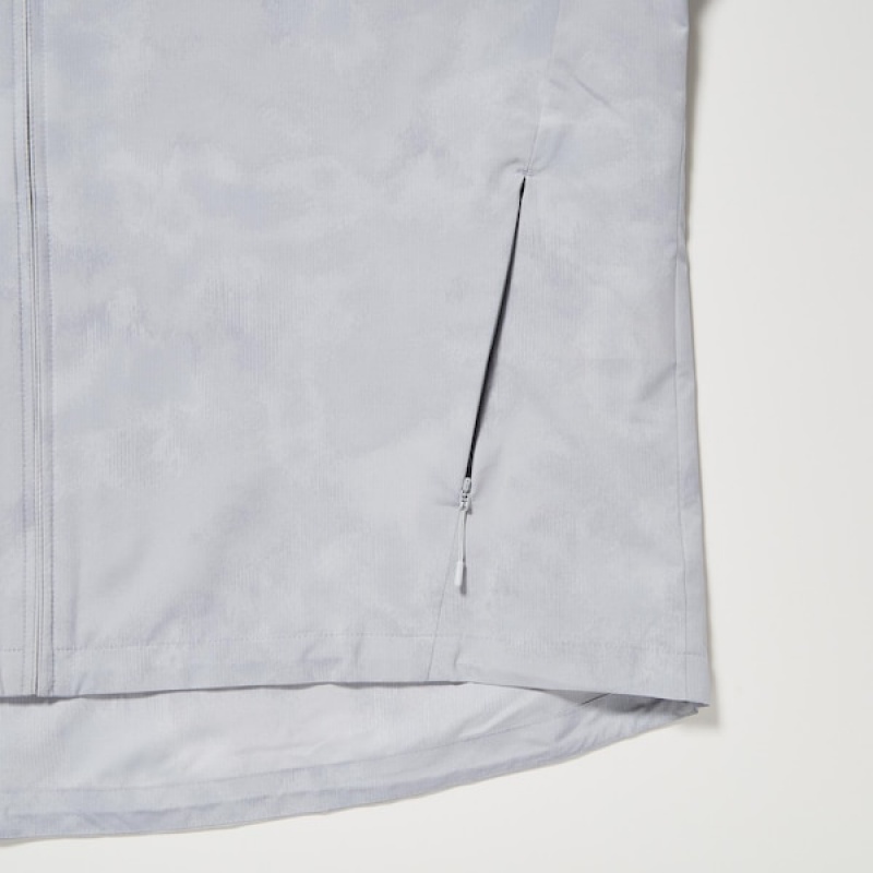 Uniqlo UV Protection Printed Pocketable Ženske Parka Sive | 5480-WFYEG