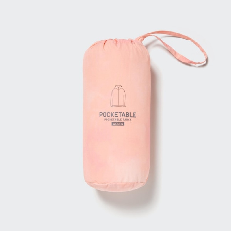 Uniqlo UV Protection Printed Pocketable Ženske Parka Roze | 3612-OJGUR