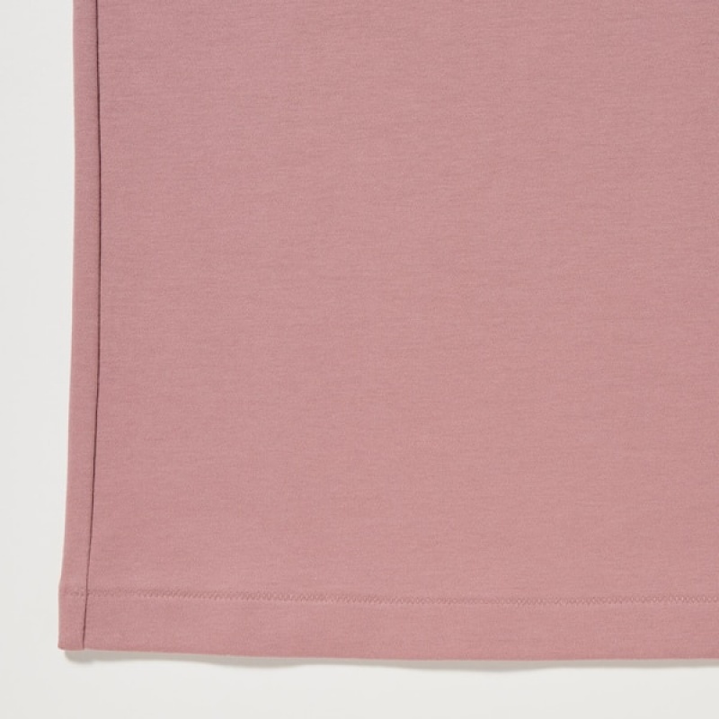 Uniqlo U Crew Neck Short-Sleeve Ženske Majice Roze | 8150-BMRHN