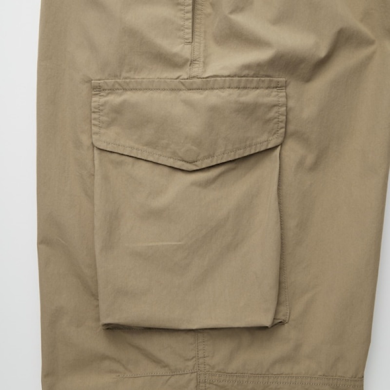 Uniqlo U Wide-Fit Parachute Cargo Muške Hlače Kaki Boja | 2714-EVBOR
