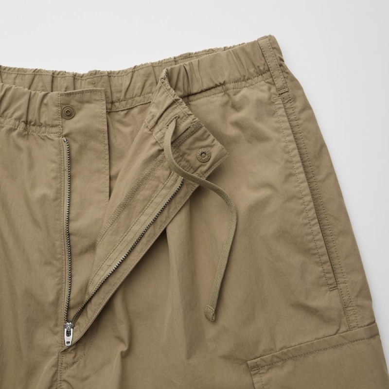 Uniqlo U Wide-Fit Parachute Cargo Muške Hlače Kaki Boja | 2714-EVBOR