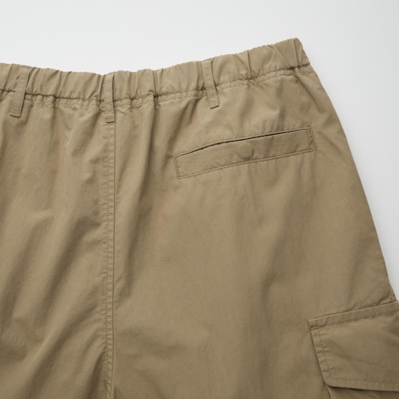 Uniqlo U Wide-Fit Parachute Cargo Muške Hlače Kaki Boja | 2714-EVBOR
