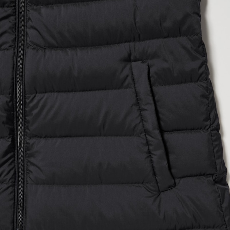 Uniqlo Ultra Light Down Long Ženske Kaputi Crne | 1907-TIQRX