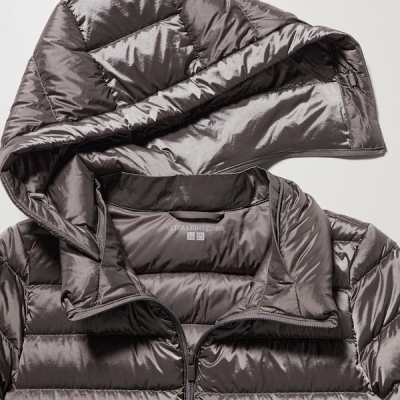Uniqlo Ultra Light Down Long Ženske Kaputi Smeđe | 8340-YRUPJ