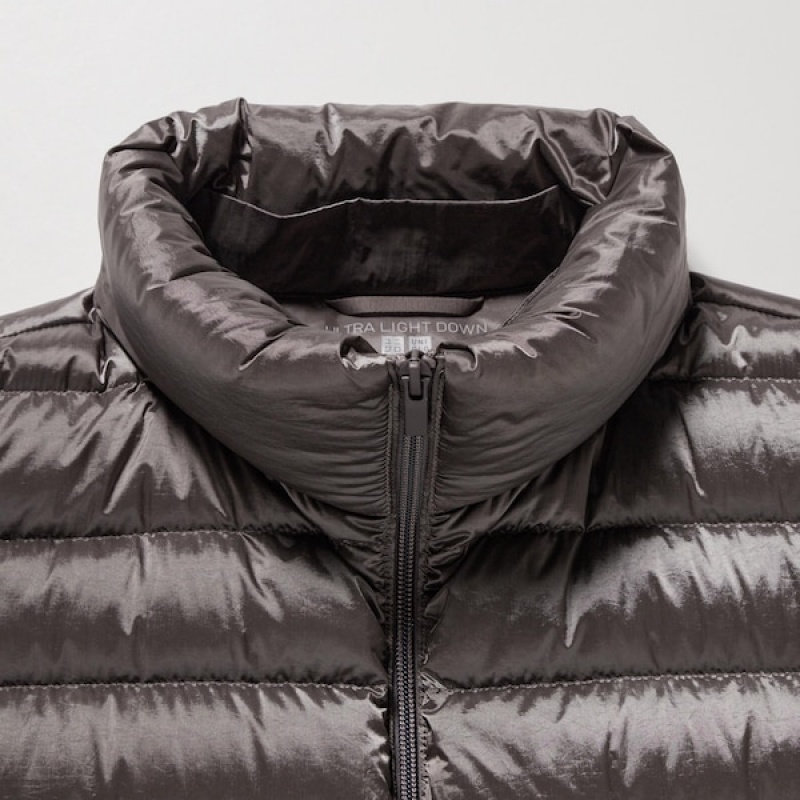 Uniqlo Ultra Light Down Long Ženske Kaputi Smeđe | 8340-YRUPJ