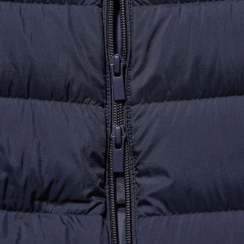 Uniqlo Ultra Light Down Long Ženske Kaputi Tamnoplave | 6291-WJQOV