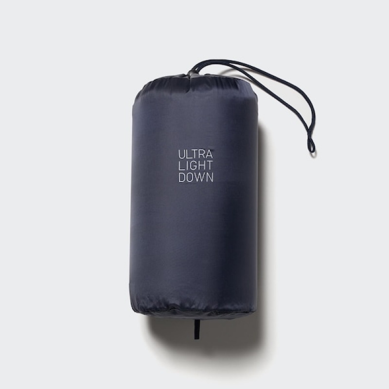Uniqlo Ultra Light Down Long Ženske Kaputi Tamnoplave | 6291-WJQOV