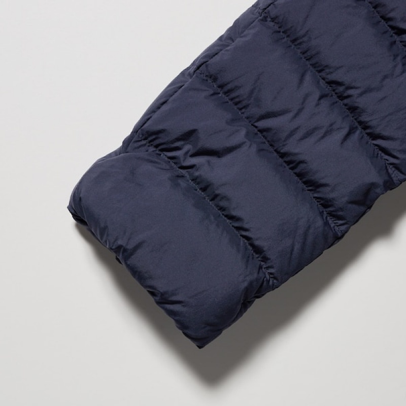 Uniqlo Ultra Light Down Long Ženske Kaputi Tamnoplave | 6291-WJQOV