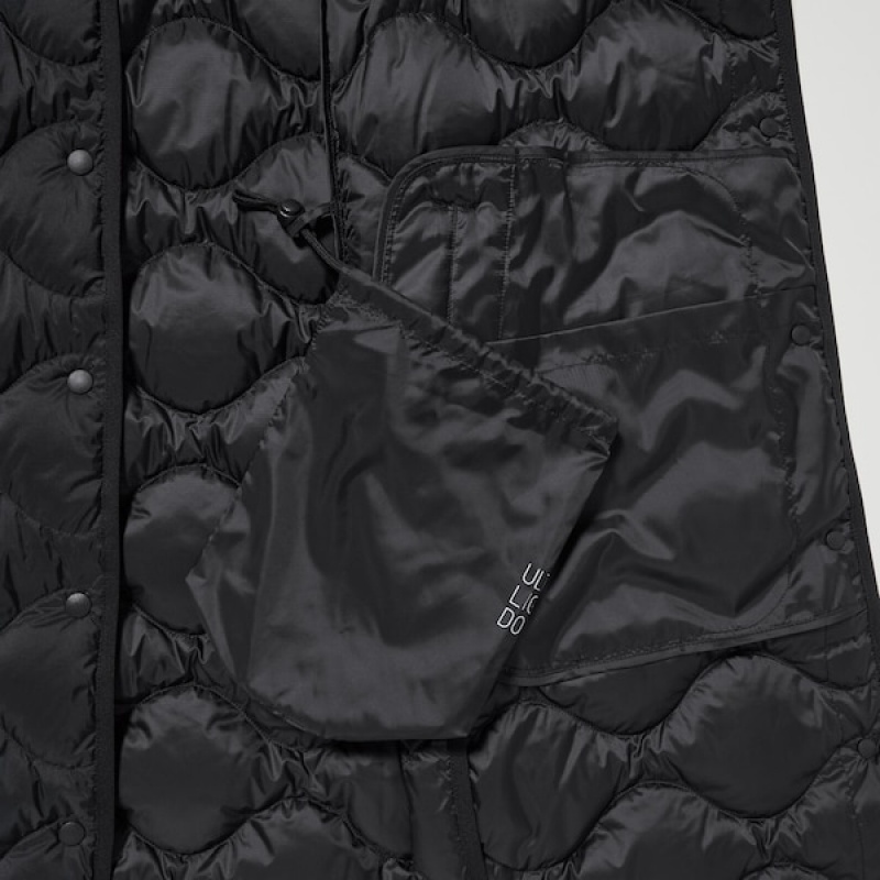 Uniqlo Ultra Light Down Long Ženske Prsluk Crne | 1067-PSKNA