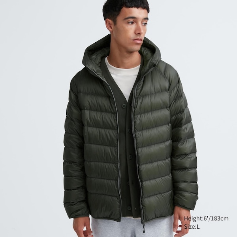 Uniqlo Ultra Light Down Muške Parka Maslinasto Zelene | CESQUR-943