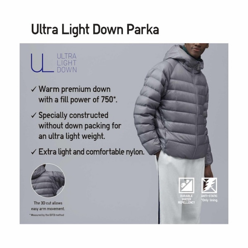 Uniqlo Ultra Light Down Muške Parka Sive | RCPTZL-739
