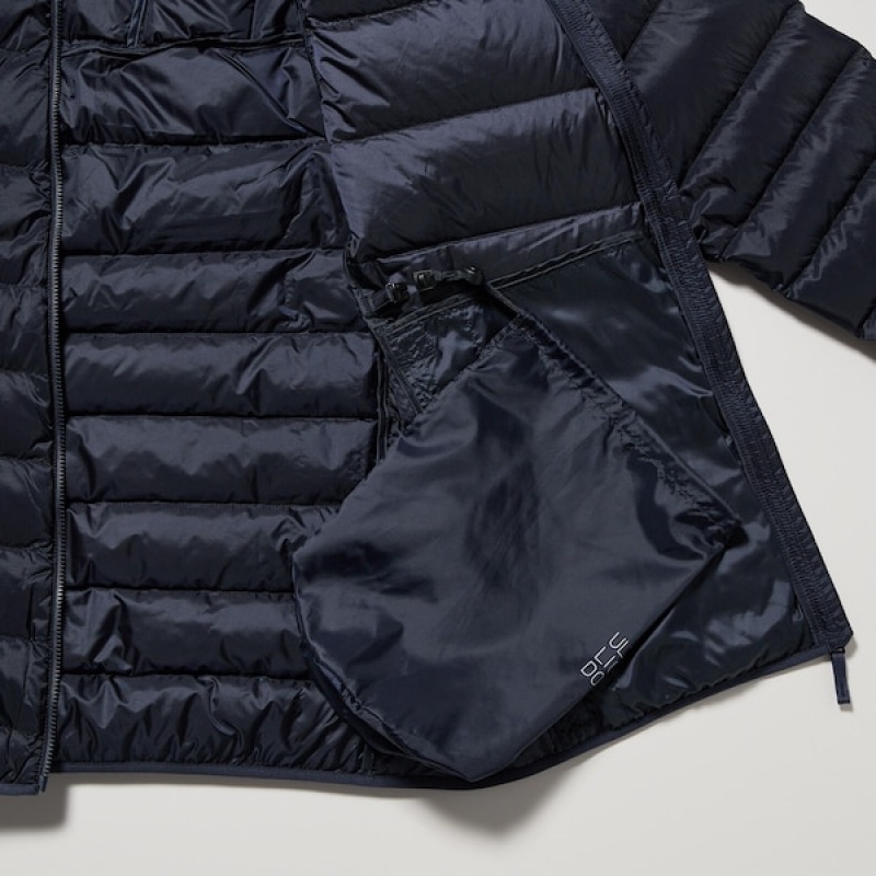 Uniqlo Ultra Light Down Muške Parka Tamnoplave | 9852-ZCLQY