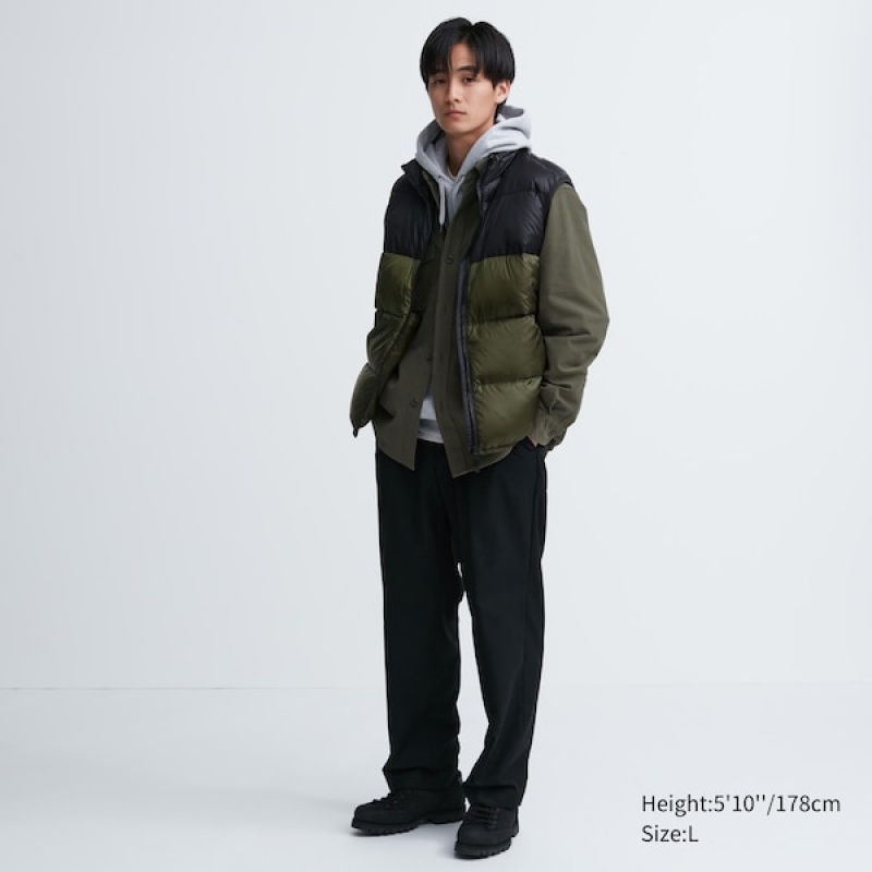 Uniqlo Ultra Light Down Muške Prsluk Maslinasto Zelene | LVPSYW-369