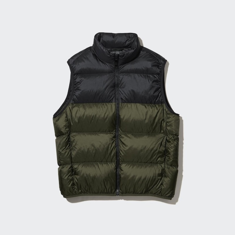 Uniqlo Ultra Light Down Muške Prsluk Maslinasto Zelene | LVPSYW-369
