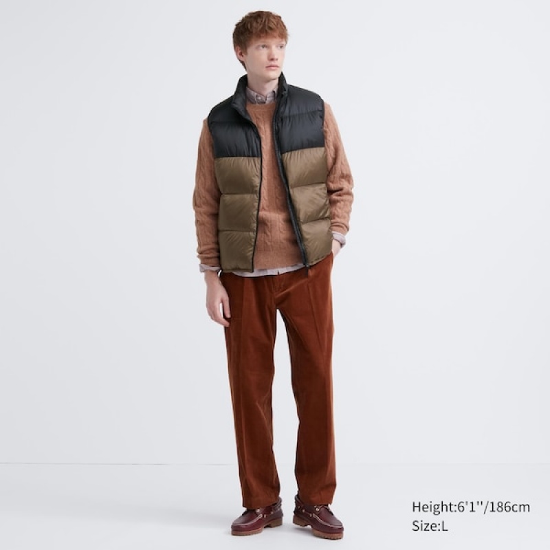 Uniqlo Ultra Light Down Muške Prsluk Smeđe | ATFQOV-075