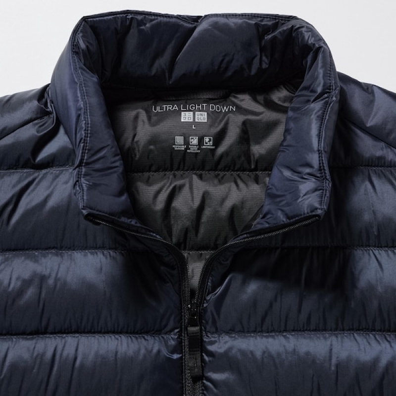Uniqlo Ultra Light Down Muške Prsluk Tamnoplave | ZFJBPO-872