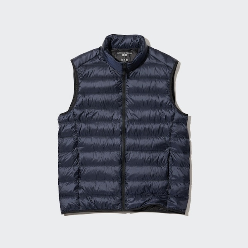 Uniqlo Ultra Light Down Muške Prsluk Tamnoplave | ZFJBPO-872