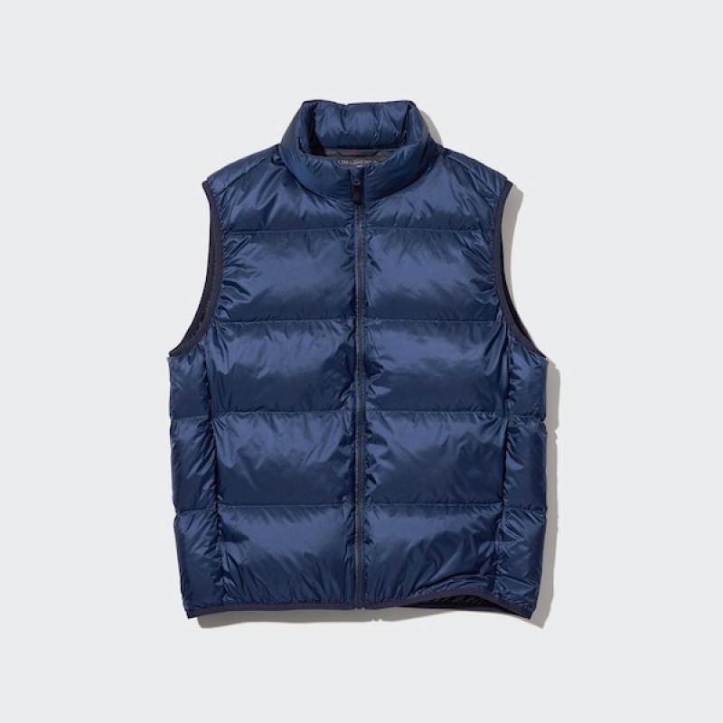 Uniqlo Ultra Light Down Muške Prsluk Tamnoplave | VESJNF-671