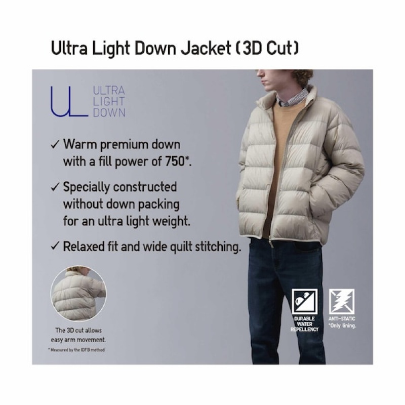 Uniqlo Ultra Light Down Muške jackets Bijele | RZICPO-541