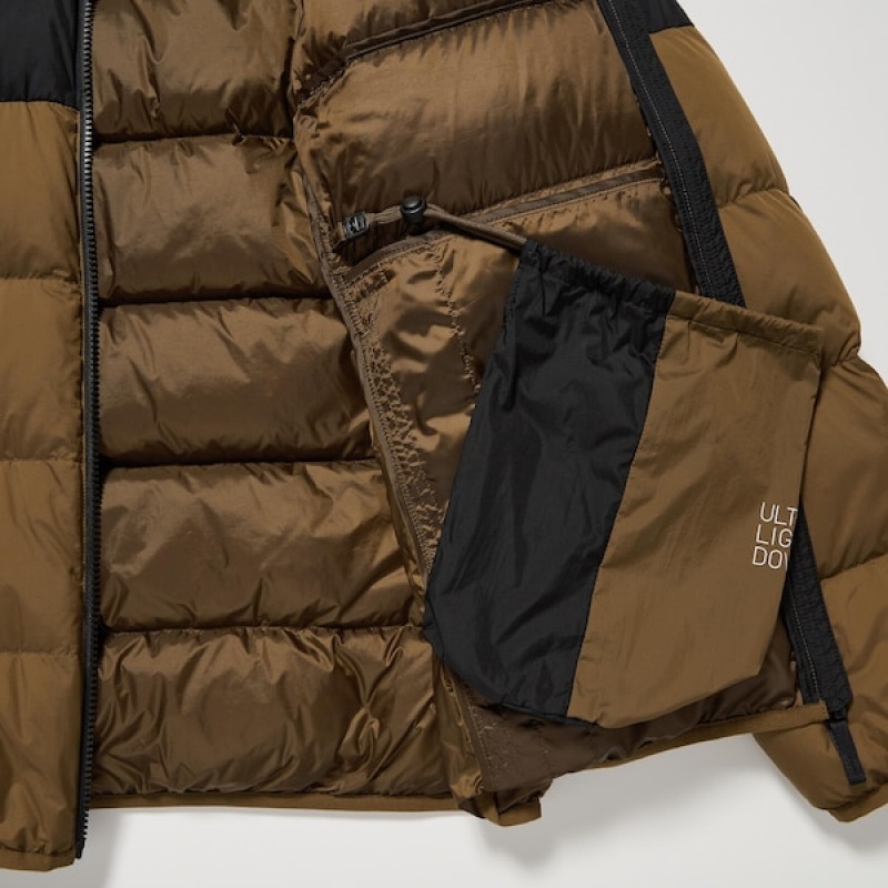 Uniqlo Ultra Light Down Muške jackets Smeđe | JKEPMA-650