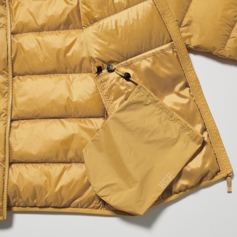 Uniqlo Ultra Light Down Muške jackets Žute | 2354-QZPNJ