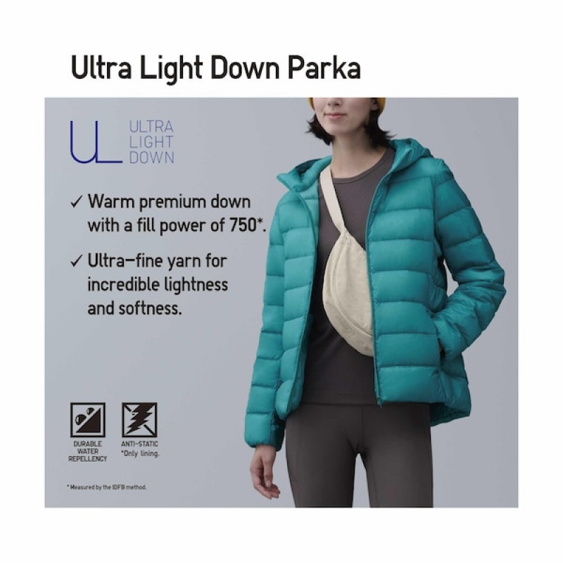 Uniqlo Ultra Light Down Ženske Parka Tamnoplave | 9856-EFWUZ
