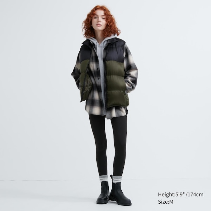 Uniqlo Ultra Light Down Ženske Prsluk Maslinasto Zelene | 7145-WICOM
