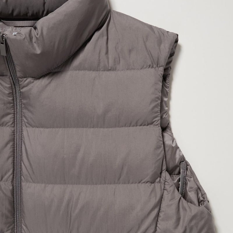 Uniqlo Ultra Light Down Ženske Prsluk Sive | 3786-NRCKB