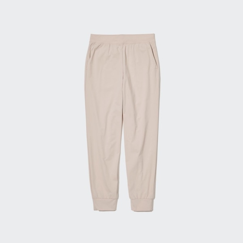 Uniqlo Ultra Stretch AIRism Ženske Jogger Hlače Bež | 4380-NBFWD