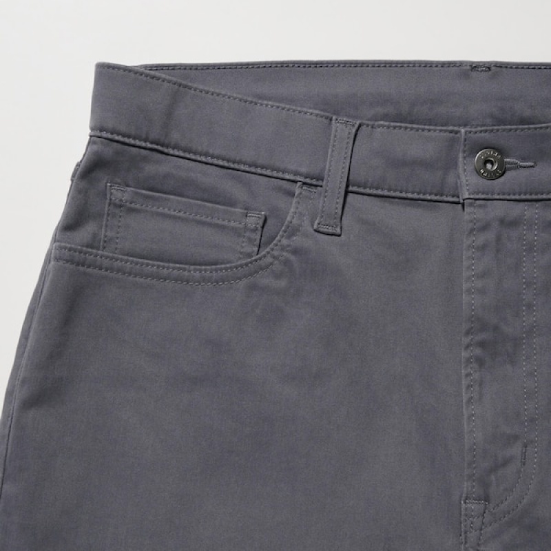 Uniqlo Ultra Stretch Color Muške Traperice Tamno Sive | 2095-BEULM