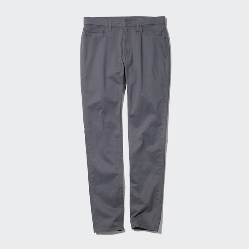 Uniqlo Ultra Stretch Color Muške Traperice Tamno Sive | 2095-BEULM