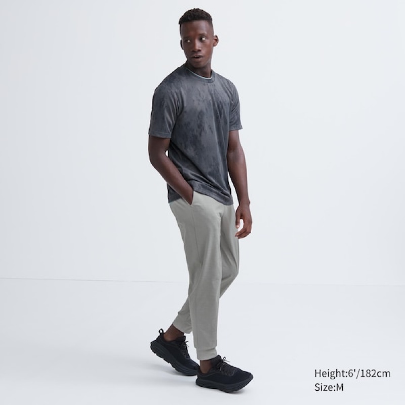 Uniqlo Ultra Stretch DRY-EX Muške Jogger Hlače Sive | 0439-HBVTX