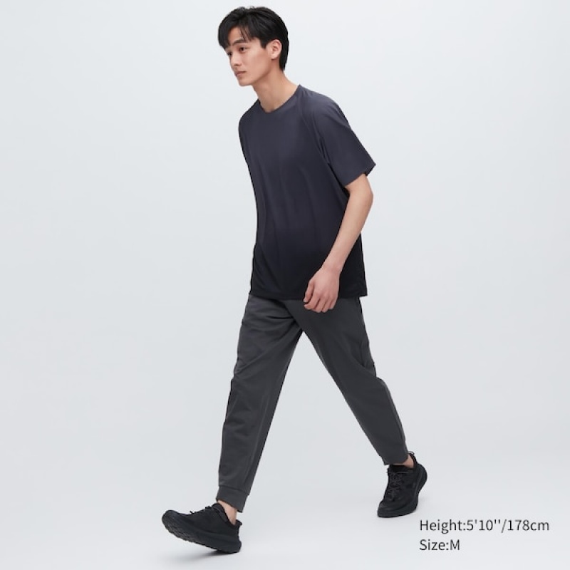 Uniqlo Ultra Stretch DRY-EX Muške Jogger Hlače Tamno Sive | 4210-TCLSQ