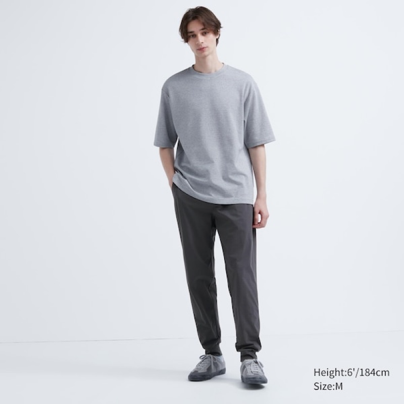 Uniqlo Ultra Stretch DRY-EX Muške Jogger Hlače Tamno Sive | 3872-LCNOW
