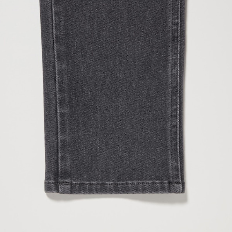 Uniqlo Ultra Stretch Denim Leggings Ženske Hlače Tamno Sive | 2348-BTNFQ