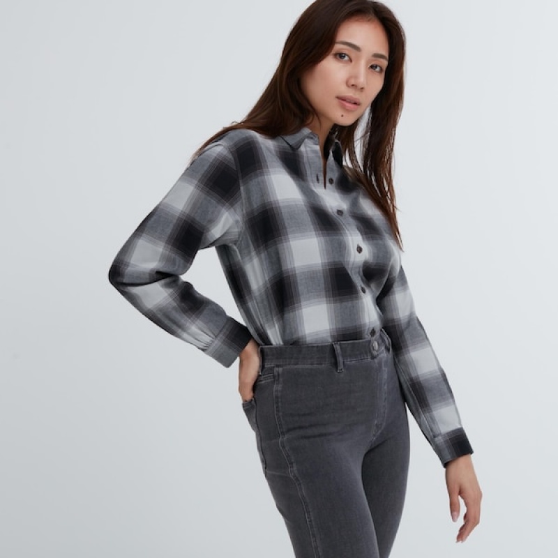 Uniqlo Ultra Stretch Denim Leggings Ženske Hlače Tamnoplave | 5972-SBZCJ