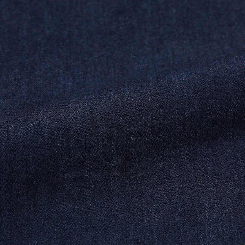 Uniqlo Ultra Stretch Denim Leggings Ženske Hlače Tamnoplave | 5972-SBZCJ