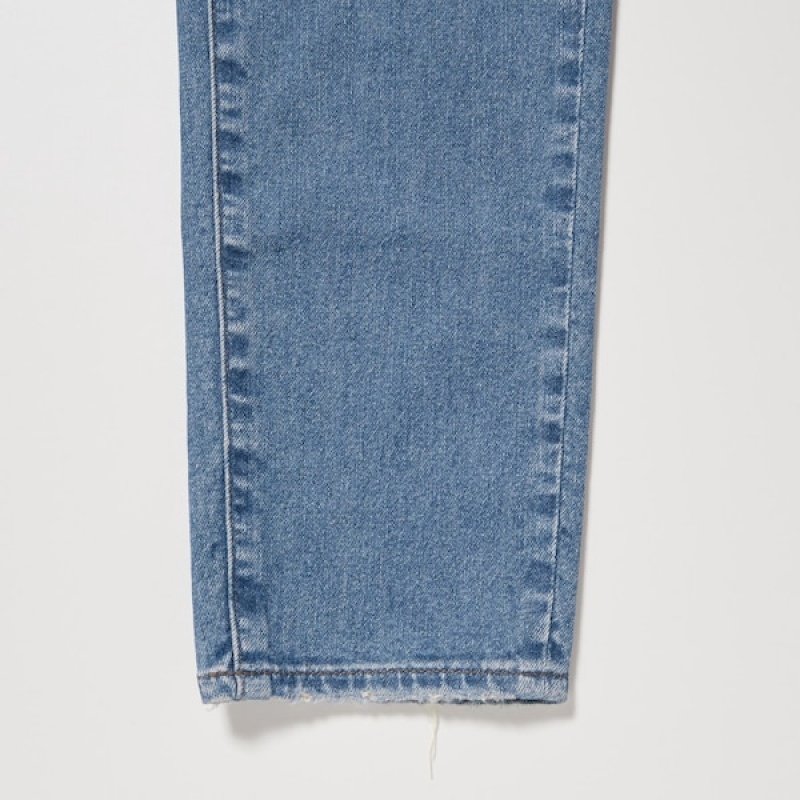 Uniqlo Ultra Stretch Distressed Muške Traperice Plave | 0468-JTVEG