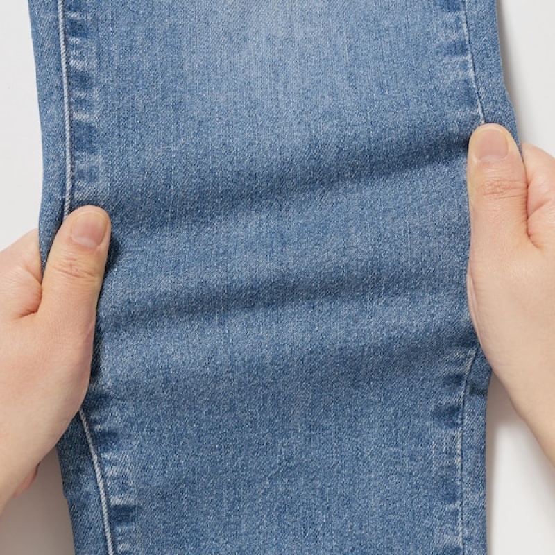 Uniqlo Ultra Stretch Distressed Muške Traperice Plave | 0468-JTVEG