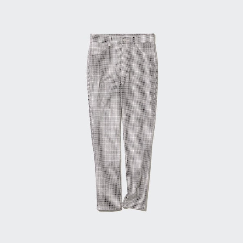 Uniqlo Ultra Stretch High-Rise Print Leggings Ženske Hlače Crne | 9286-ZAKXN