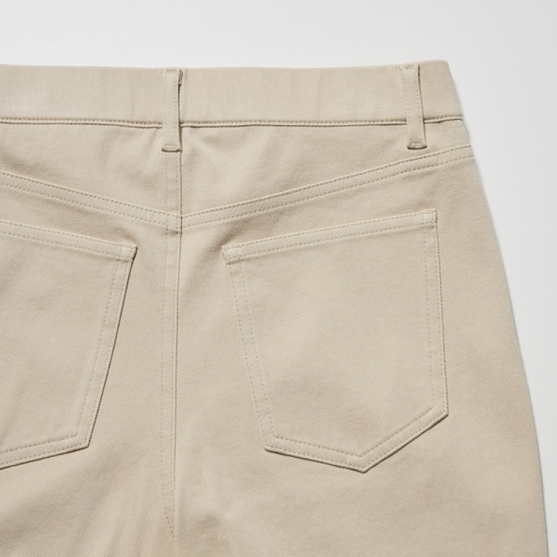 Uniqlo Ultra Stretch Leggings Ženske Hlače Bež | 1826-MXUOQ