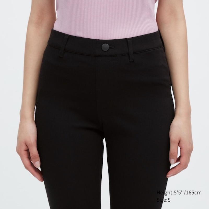 Uniqlo Ultra Stretch Leggings Ženske Hlače Crne | 5148-AYKZR