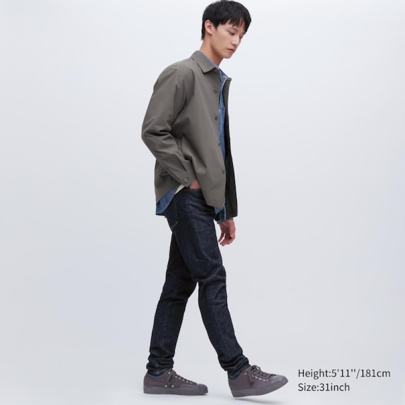 Uniqlo Ultra Stretch Mršav-Fit Muške Traperice Plave | 4095-UXAON