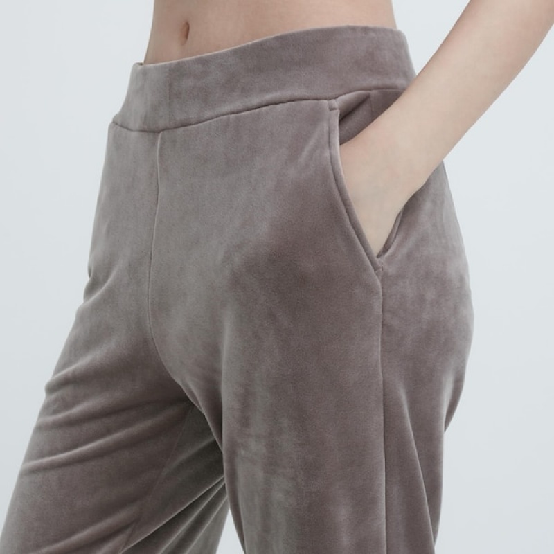 Uniqlo Ultra Stretch Smooth Ženske Hlače Smeđe | 5374-SQGTA