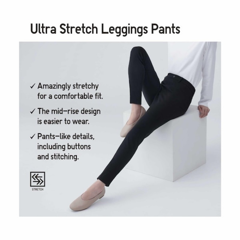 Uniqlo Ultra Stretch Ženske Tajice Tamno Zelene | 9603-FBYHL