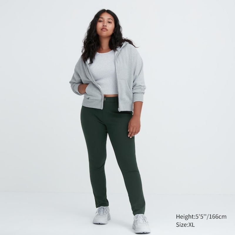 Uniqlo Ultra Stretch Ženske Tajice Tamno Zelene | 0683-NKFVL