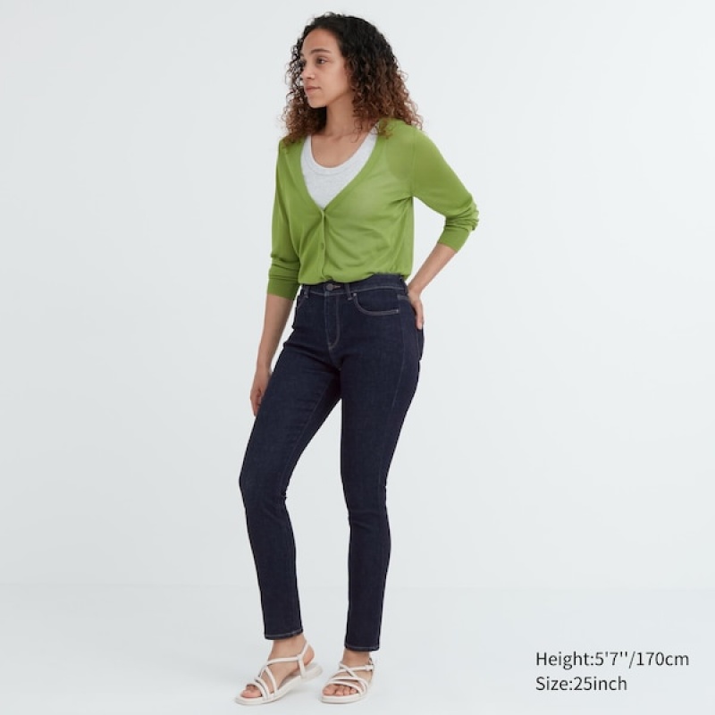 Uniqlo Ultra Stretch Ženske Traperice Tamnoplave | 7306-XBJWM