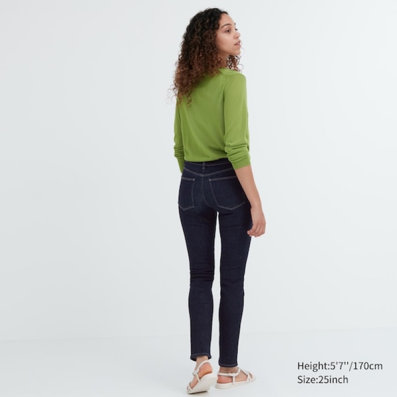 Uniqlo Ultra Stretch Ženske Traperice Tamnoplave | 7306-XBJWM