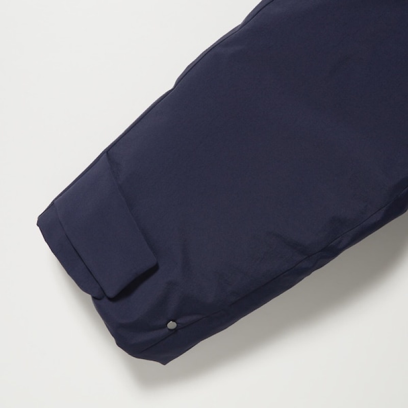 Uniqlo Ultra Warm Hibrid Down Long Ženske Kaputi Tamnoplave | 1470-EMGVK